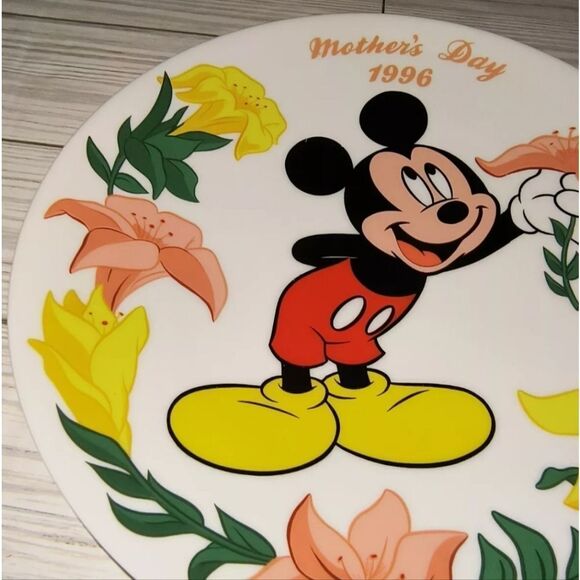 Grolier Vintage 1996 Walt Disney Mickey Mouse Mothers Day Plate Limited Edition - Picture 5 of 9